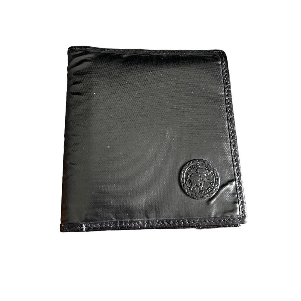 Hunting World Black Leather Bifold Wallet